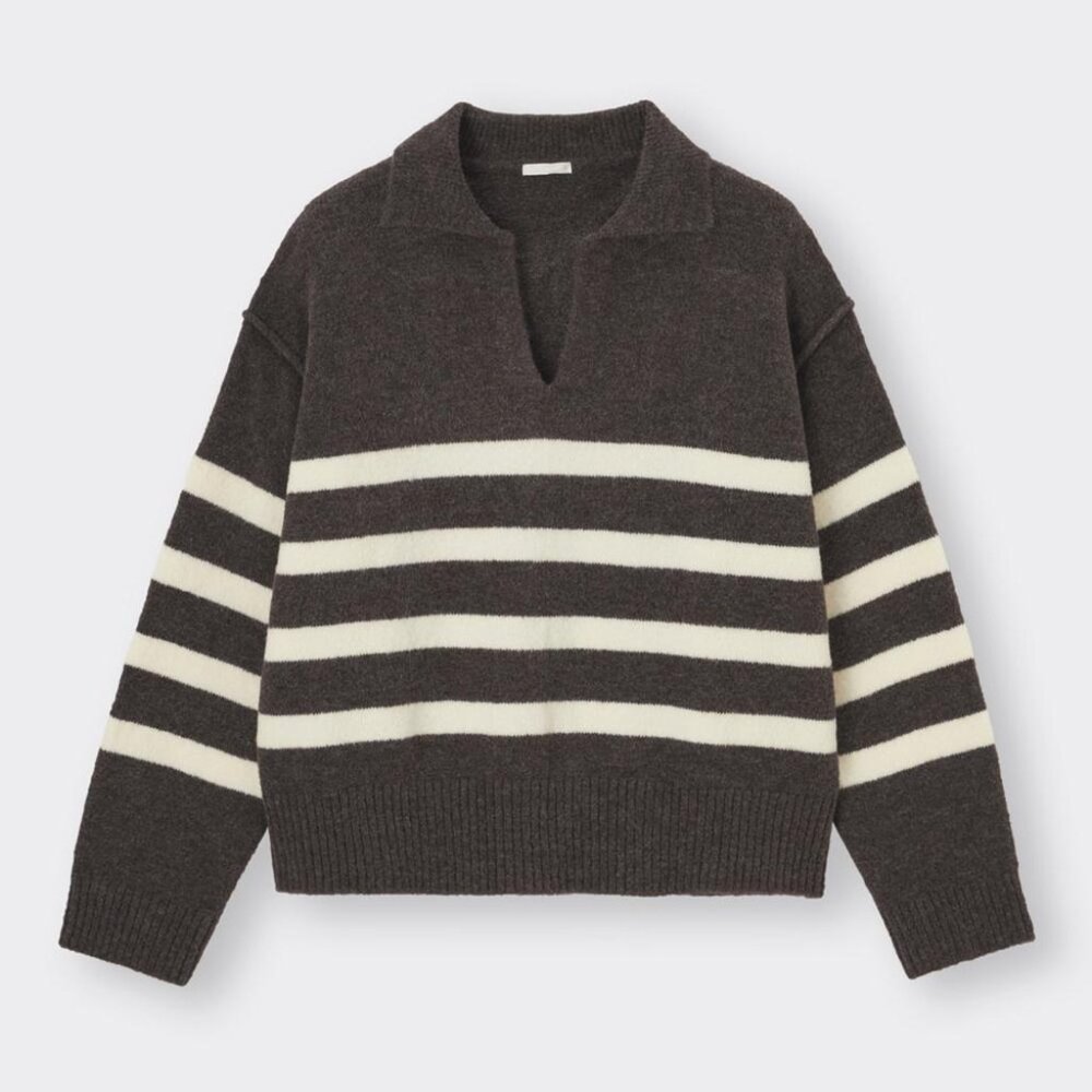 Puffy Touch Skipper Striped Sweater (sz L)